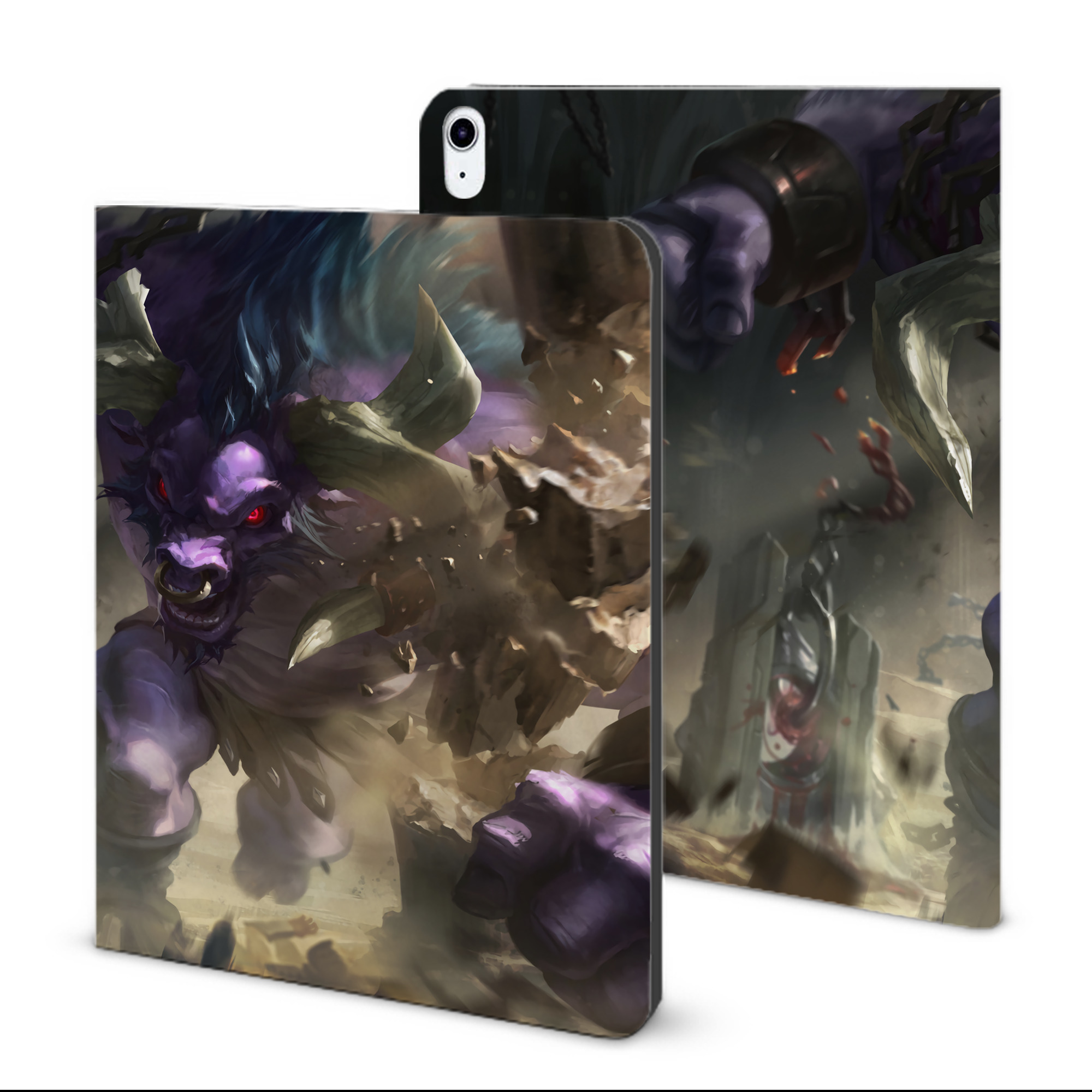 （画像用） リーグ・オブ・レジェンド League of Legends LOL IPad ケース ブック型 PUレザー TPU 耐衝撃 軽量 薄型 ペン収納なし 全面保護 IPad 各モデル対応